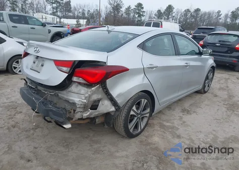 2014 Hyundai Elantra Sport z USA, uszkodzony, nr VIN KMHDH4AH9EU041485